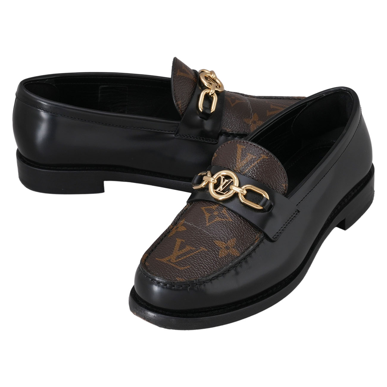 LOUIS VUITTON(USED)루이비통 1ABPL4 체스 플랫 로퍼 #35.5